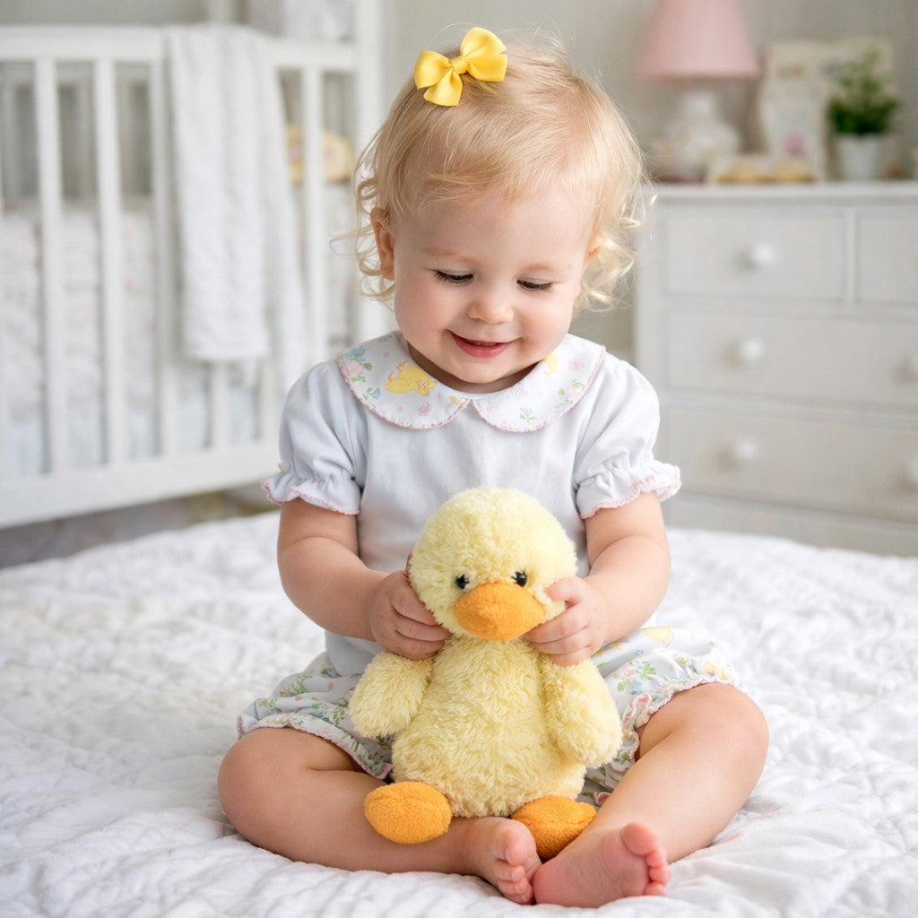 Easter Floral Baby Diaper Set Pima Cotton