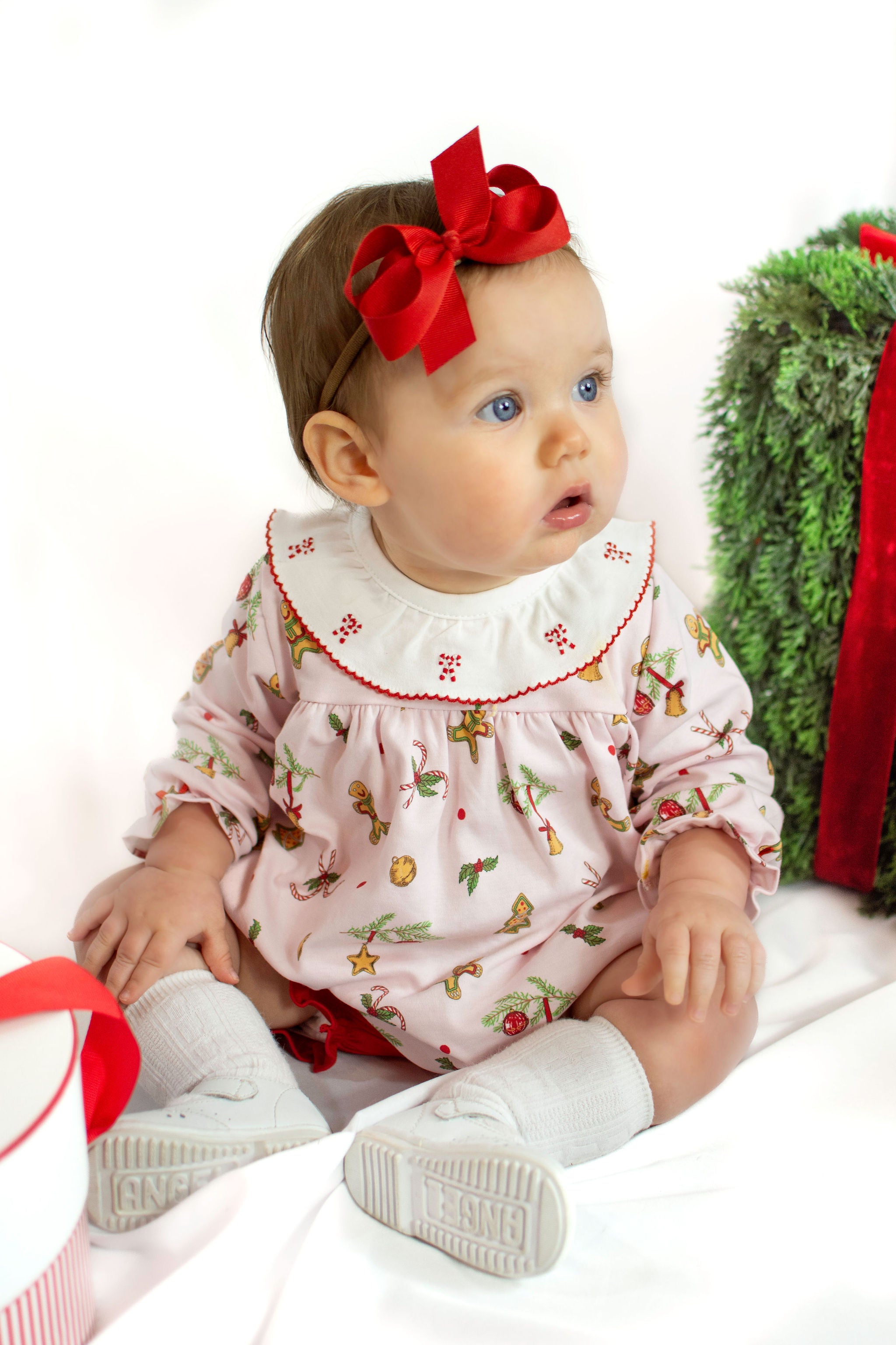 Christmas Gingerbread long sleeve diaper set - Little Threads Inc. Children's Clothing