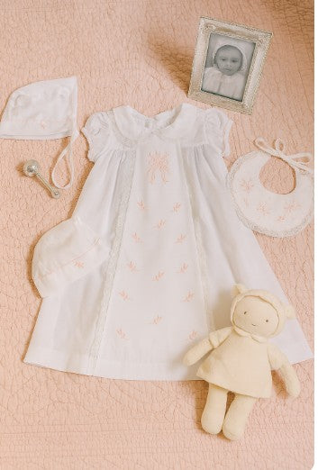 Baby Girl's "Heirloom" Daygown – 3-Piece Set - Little Threads Inc. Children's Clothing
