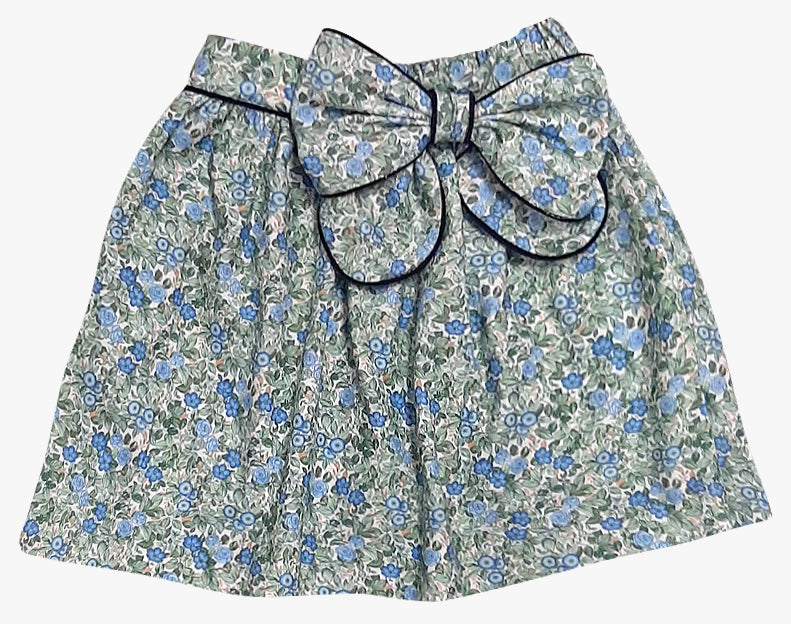 Siena Floral bow girl's skirt - Little Threads Inc. Children's Clothing