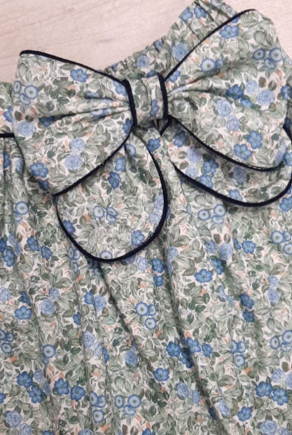 Siena Floral bow girl's skirt - Little Threads Inc. Children's Clothing