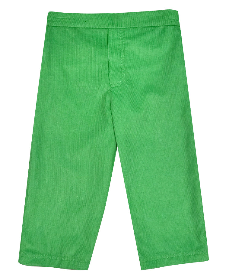Boy's Light Green Corduroy Pants - Little Threads Inc. Children's Clothing