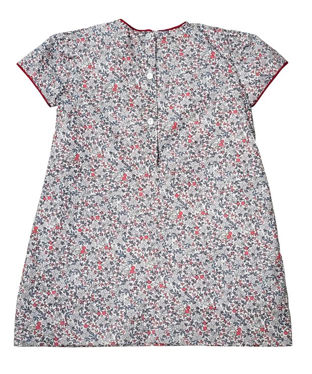Girl's "Callie & Carter" Christmas Floral  A Line Dress - Little Threads Inc. Children's Clothing