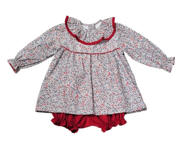 Baby Girl's "Callie & Carter" Christmas Diaper Set - Little Threads Inc. Children's Clothing