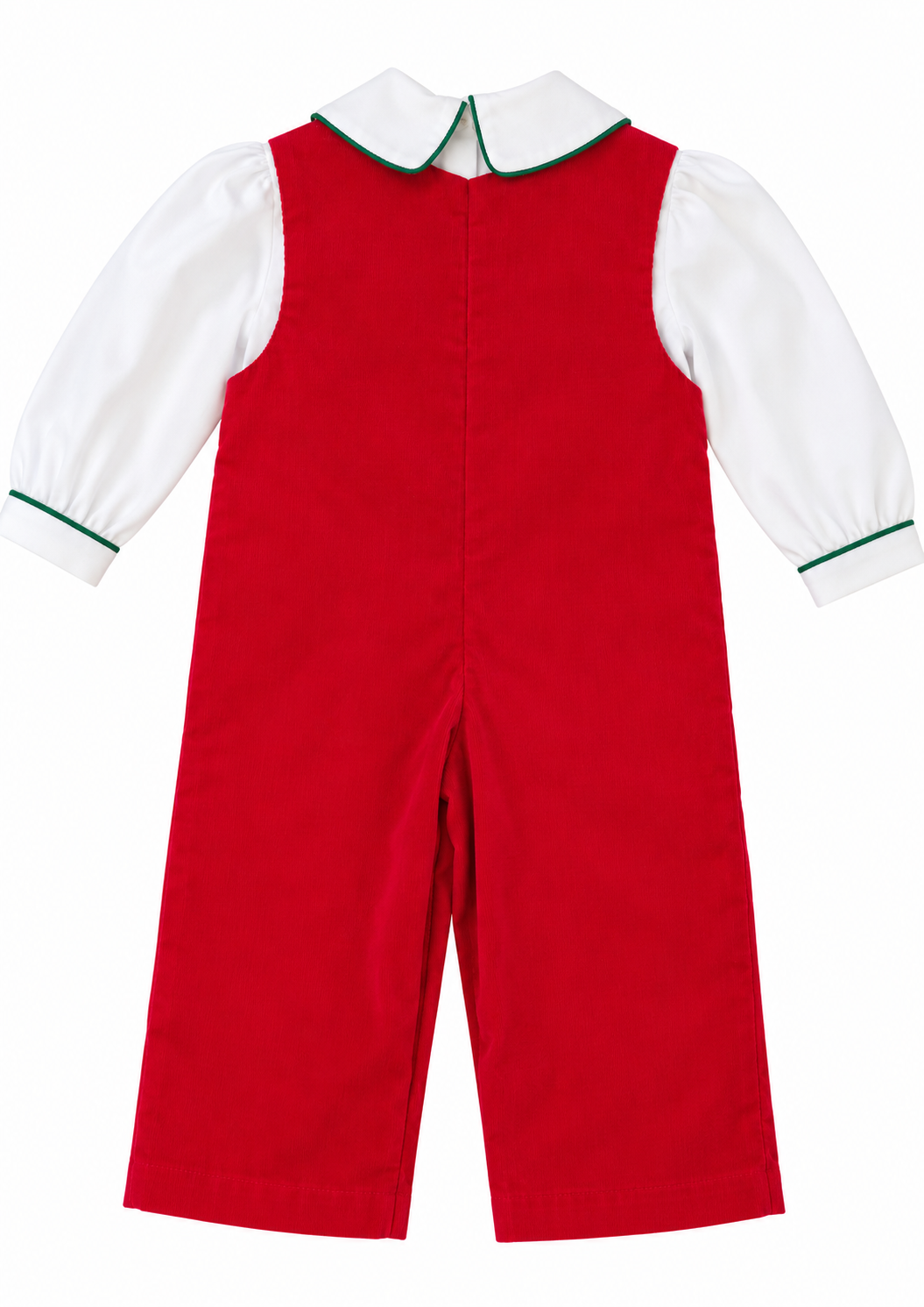 Gingerbread embroidered smocked Overall - Little Threads Inc. Children's Clothing