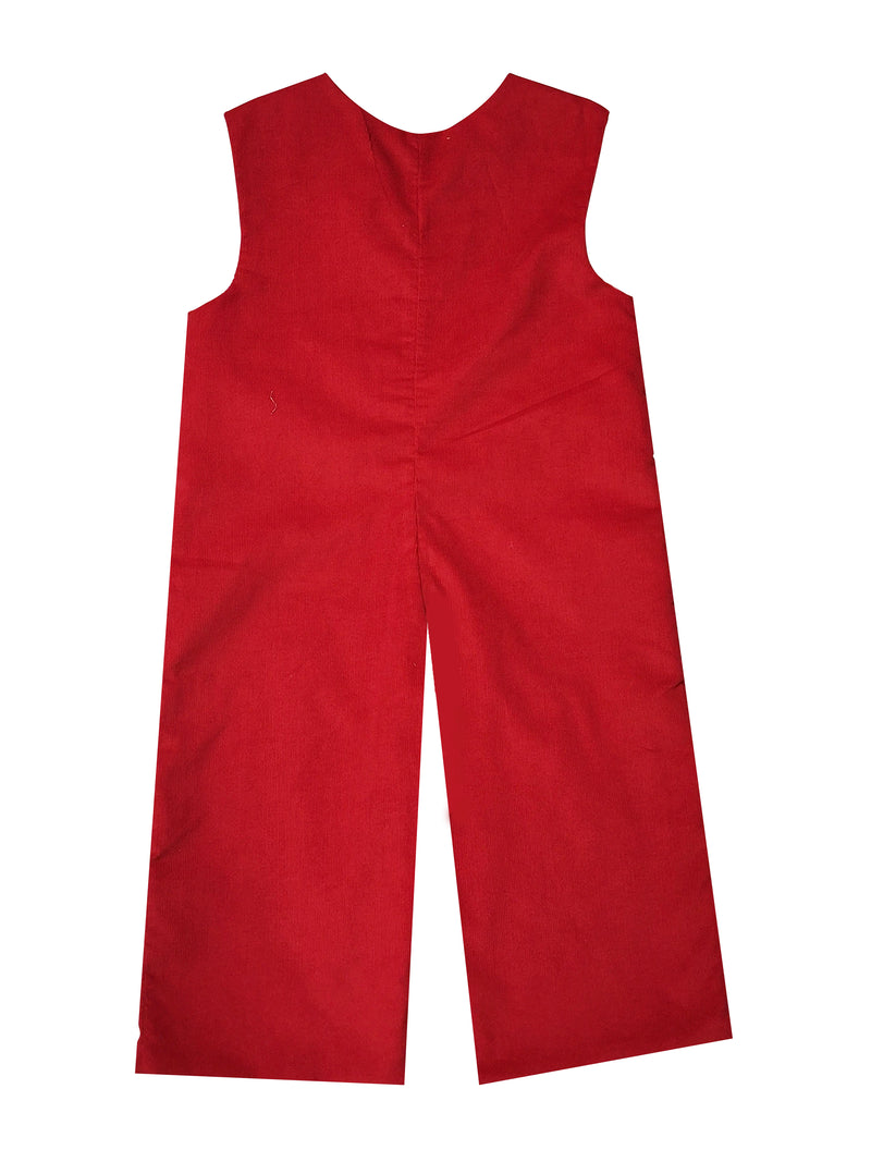 Boy's Red Corduroy Overall - Little Threads Inc. Children's Clothing