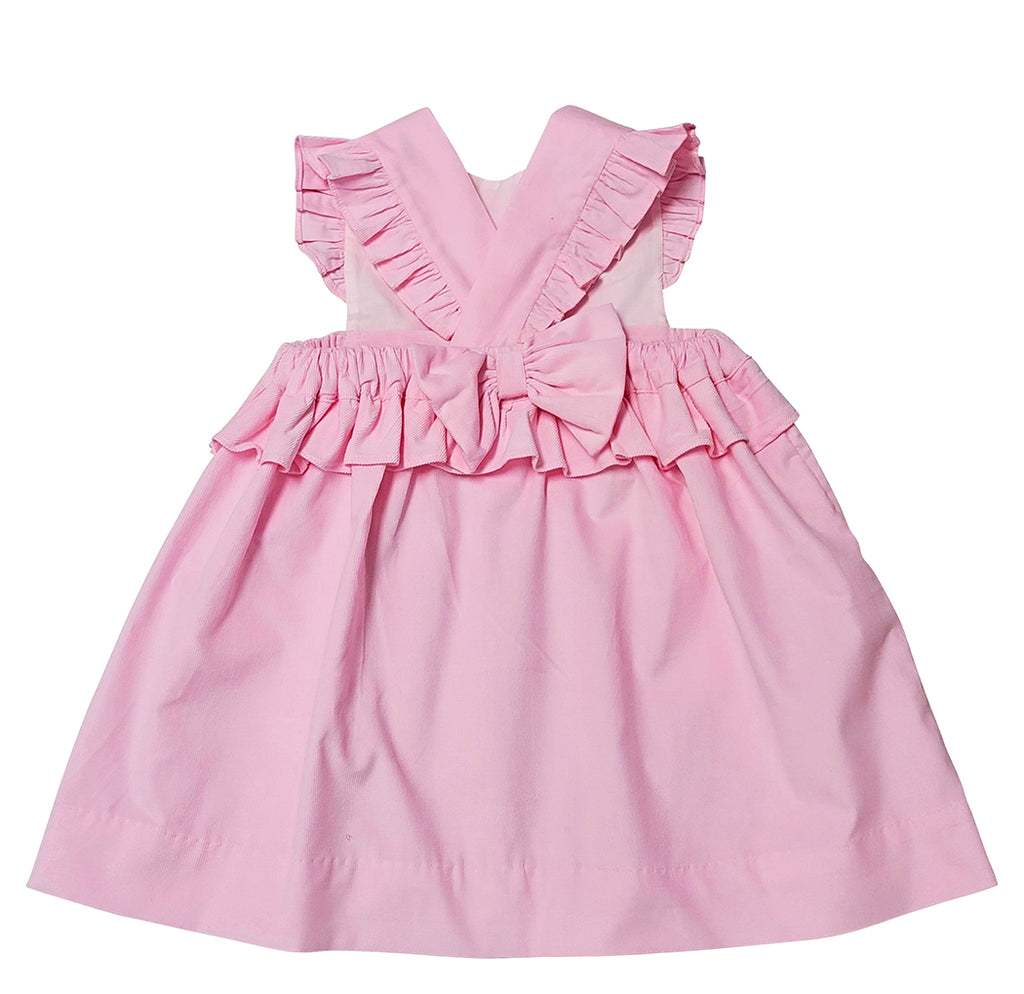 Girl's Pink Corduroy Jumper - Little Threads Inc. Children's Clothing
