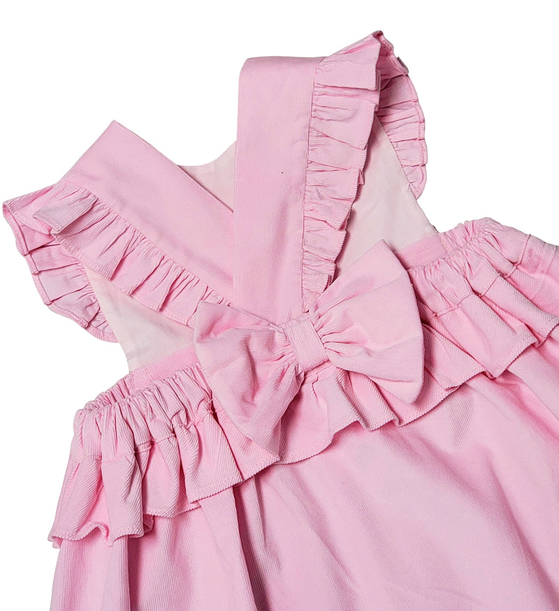 Girl's Pink Corduroy Jumper - Little Threads Inc. Children's Clothing