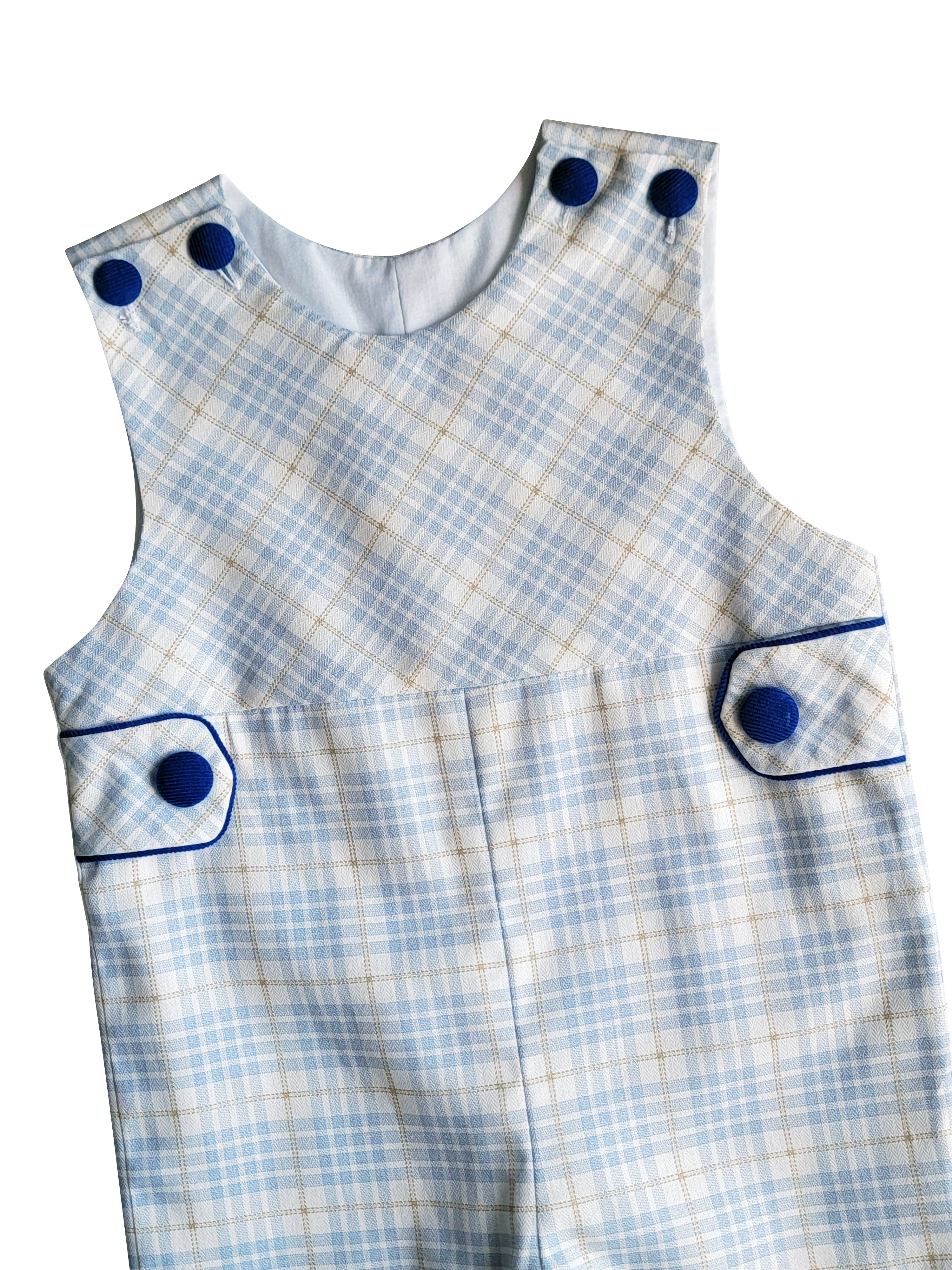 Boy's "Mia and Jules" Overalls - Little Threads Inc. Children's Clothing