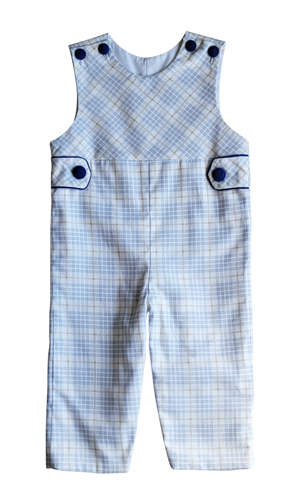 Boy's "Mia and Jules" Overalls - Little Threads Inc. Children's Clothing
