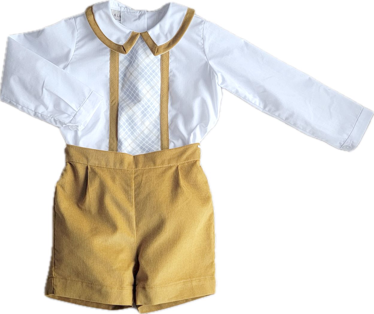Celine- Boys fall Corduroy short Set