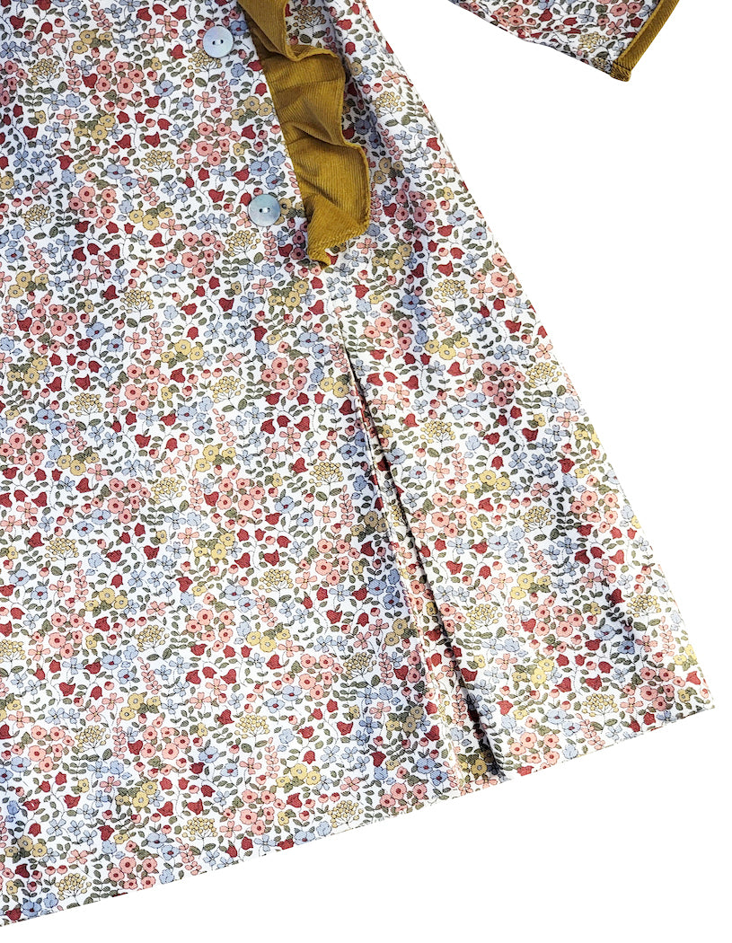 Fall Floral A-line Girl's Dress