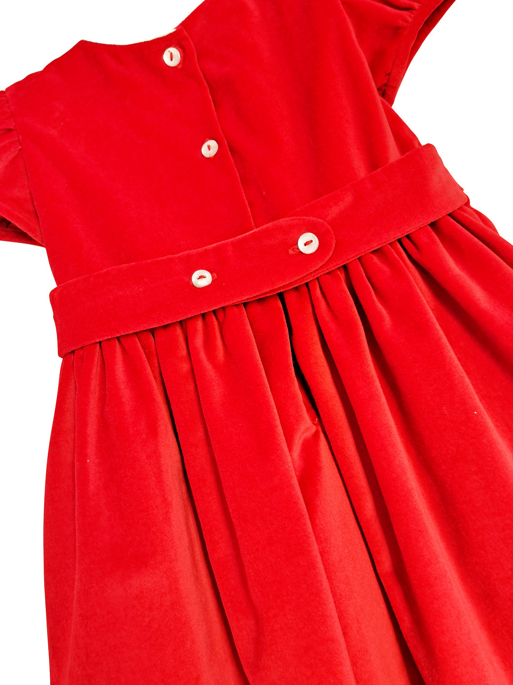Christmas Red Velvet Collection Classic Girl's Dress - Little Threads Inc. Children's Clothing