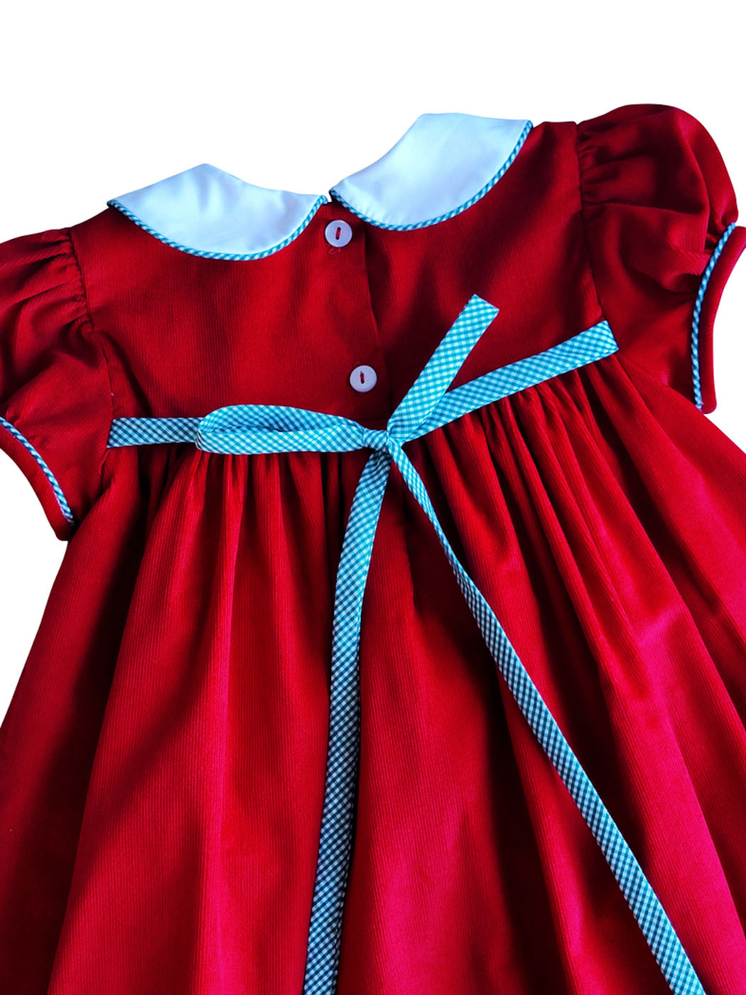 Girl's "Christmas Noel" Applique Float Dress - Little Threads Inc. Children's Clothing