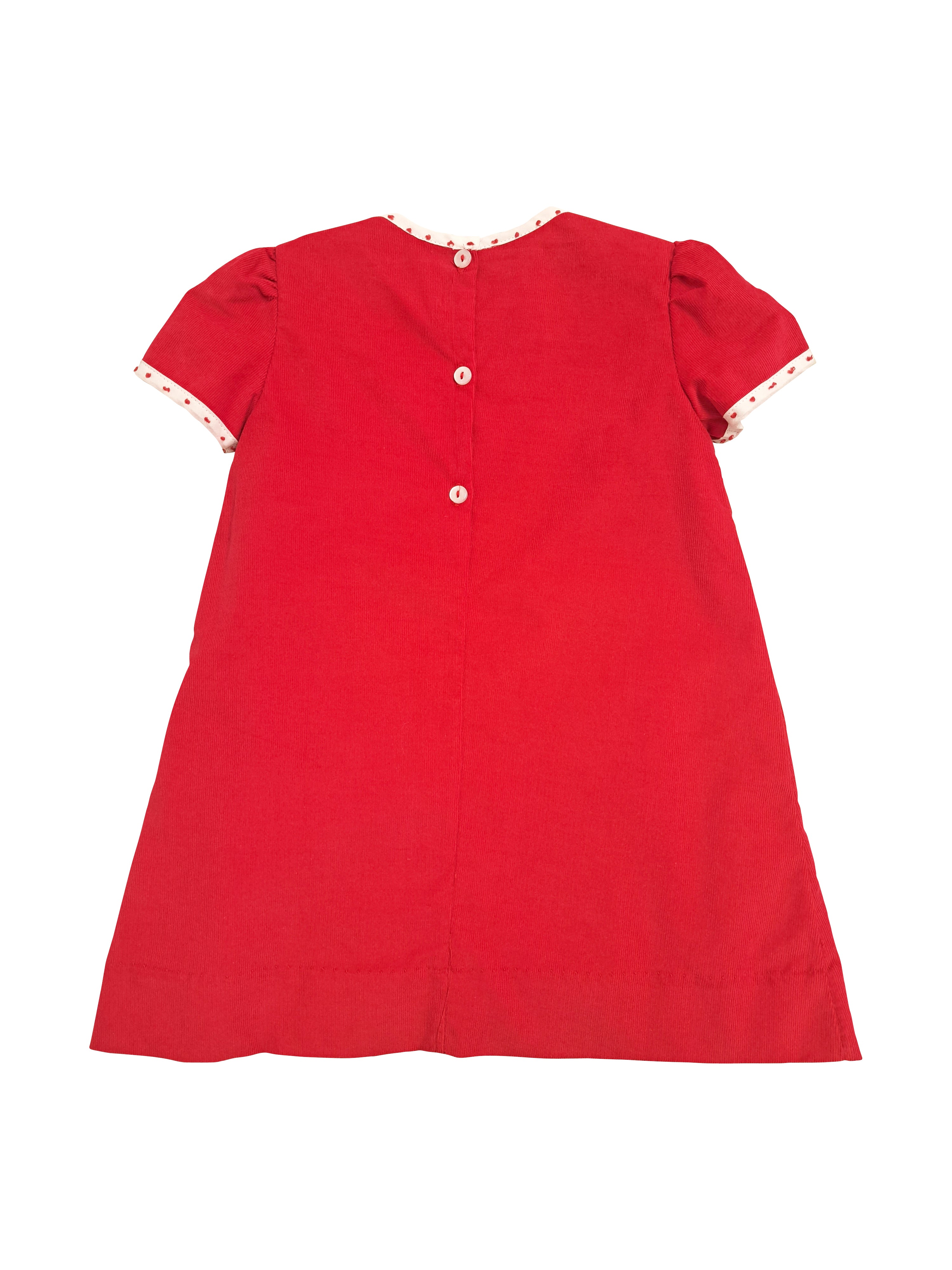 Christmas Red Bows A-line Girl's dress - Little Threads Inc. Children's Clothing