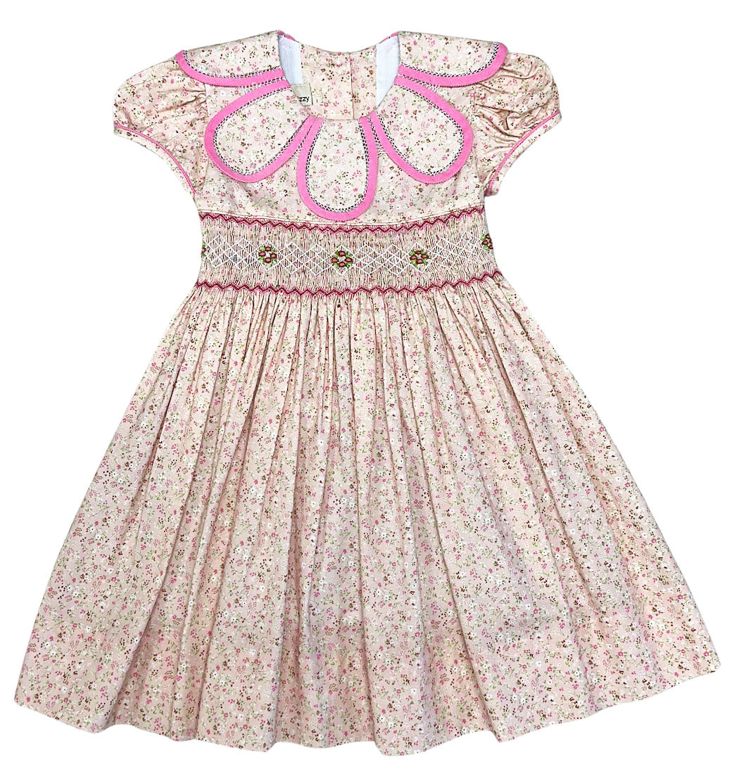 Girls hand smocked dress Cameron Collection