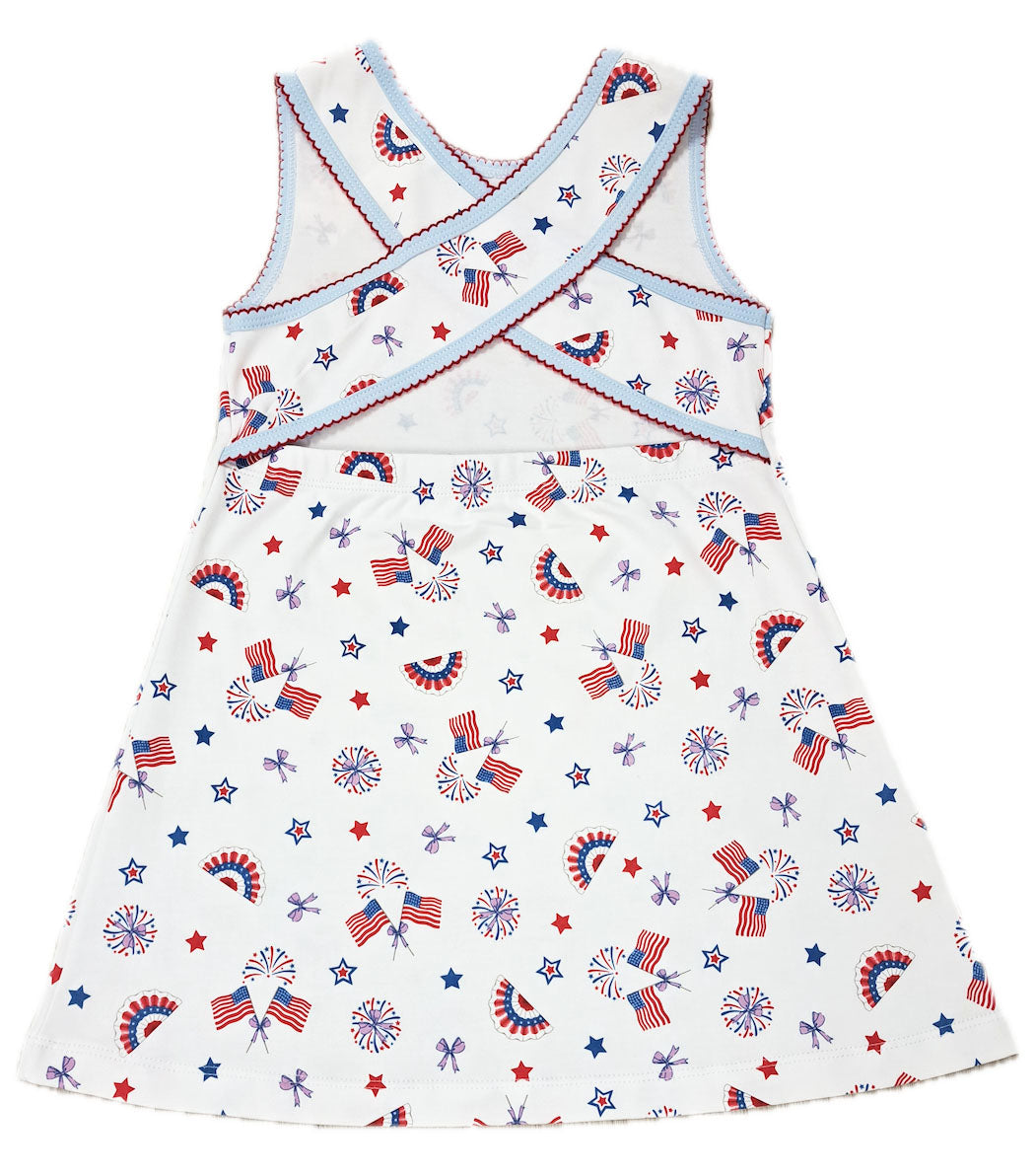 Star Spangled Banner Girls dress - Little Threads Inc. Children's Clothing