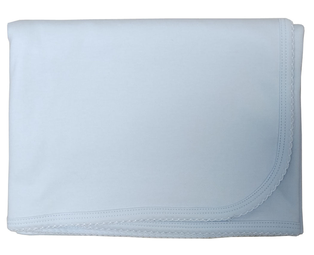 Baby Boy's Basic Blue Blanket - Little Threads Inc. Children's Clothing
