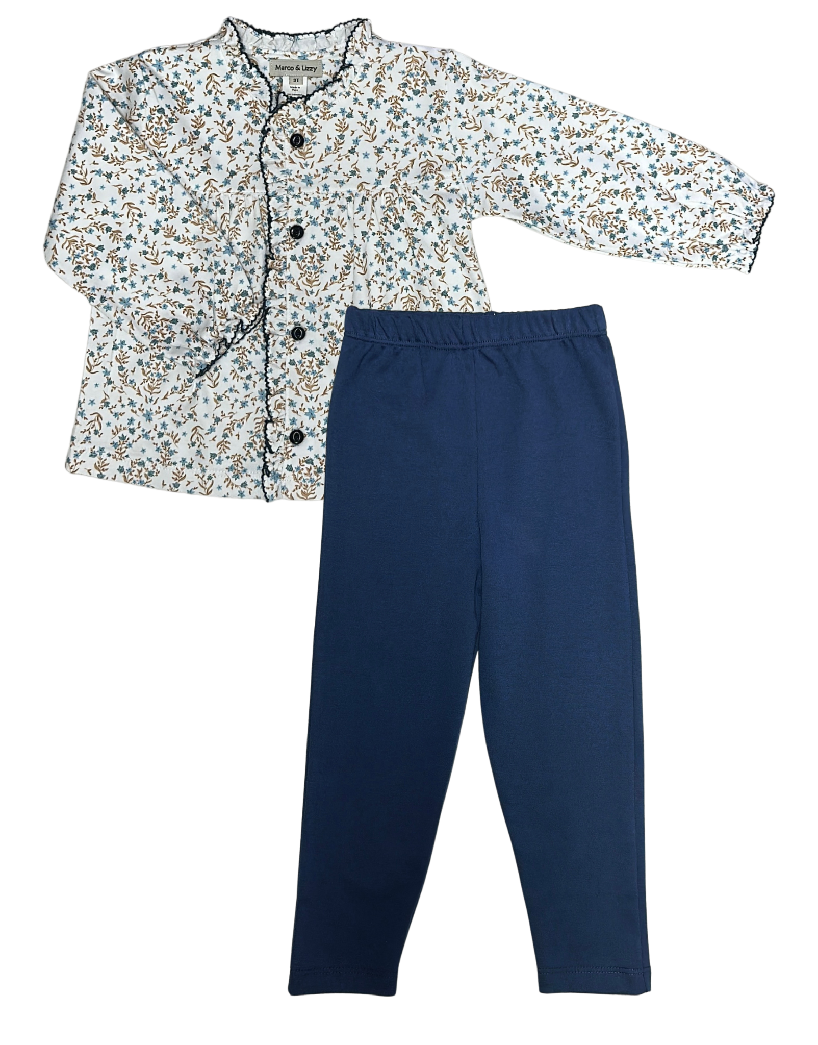 Fall Dainty Flowers Girl's Leggin Set - Little Threads Inc. Children's Clothing