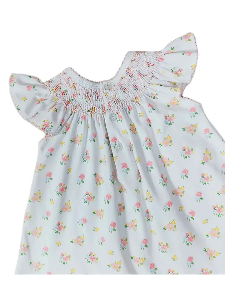 English Roses Baby Girls Smocked Bishop Set - Little Threads Inc. Children's Clothing