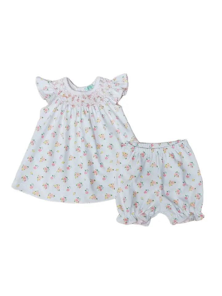 English Roses Baby Girls Smocked Bishop Set - Little Threads Inc. Children's Clothing