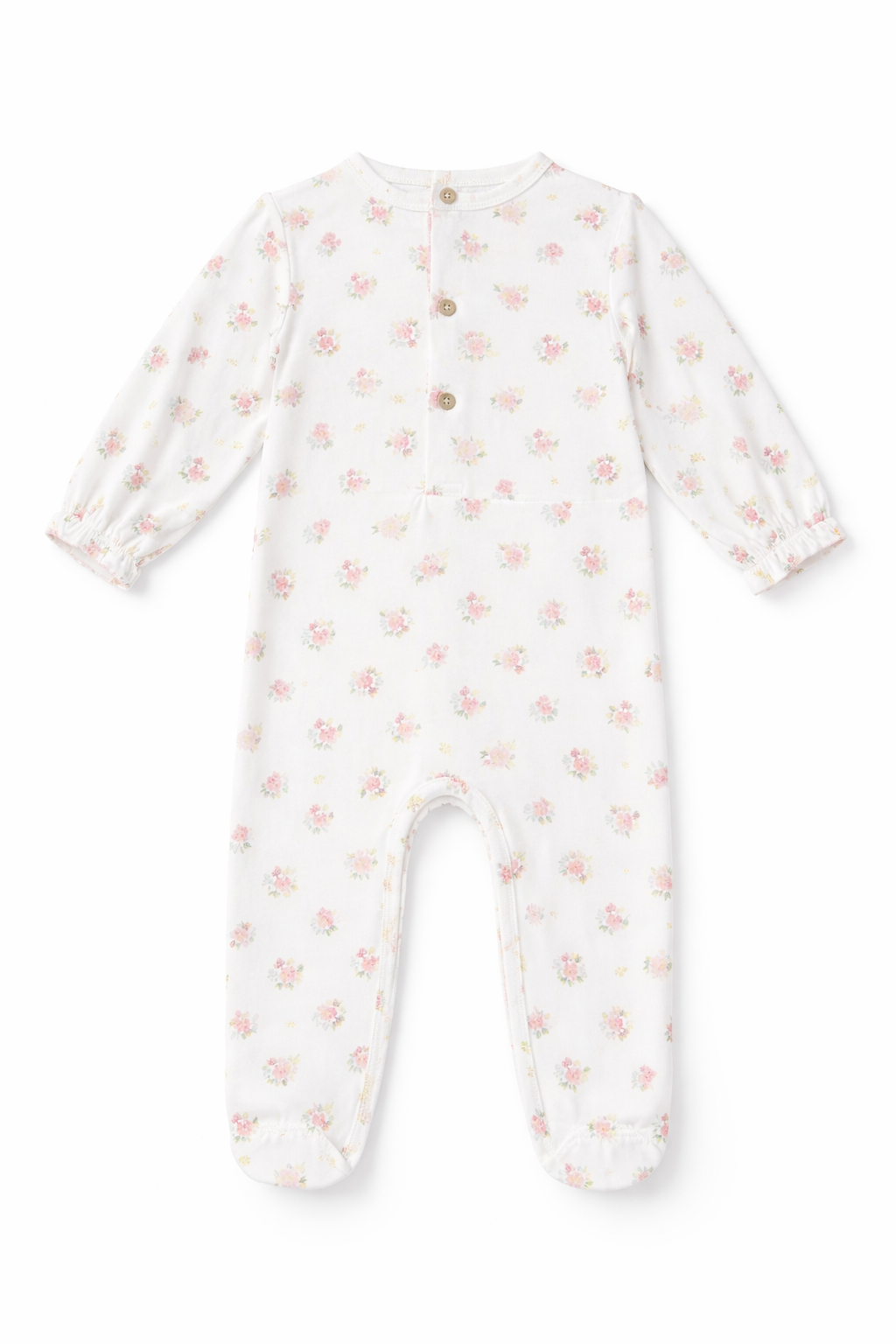 English Roses Baby Girl's Smocked Footie - Little Threads Inc. Children's Clothing