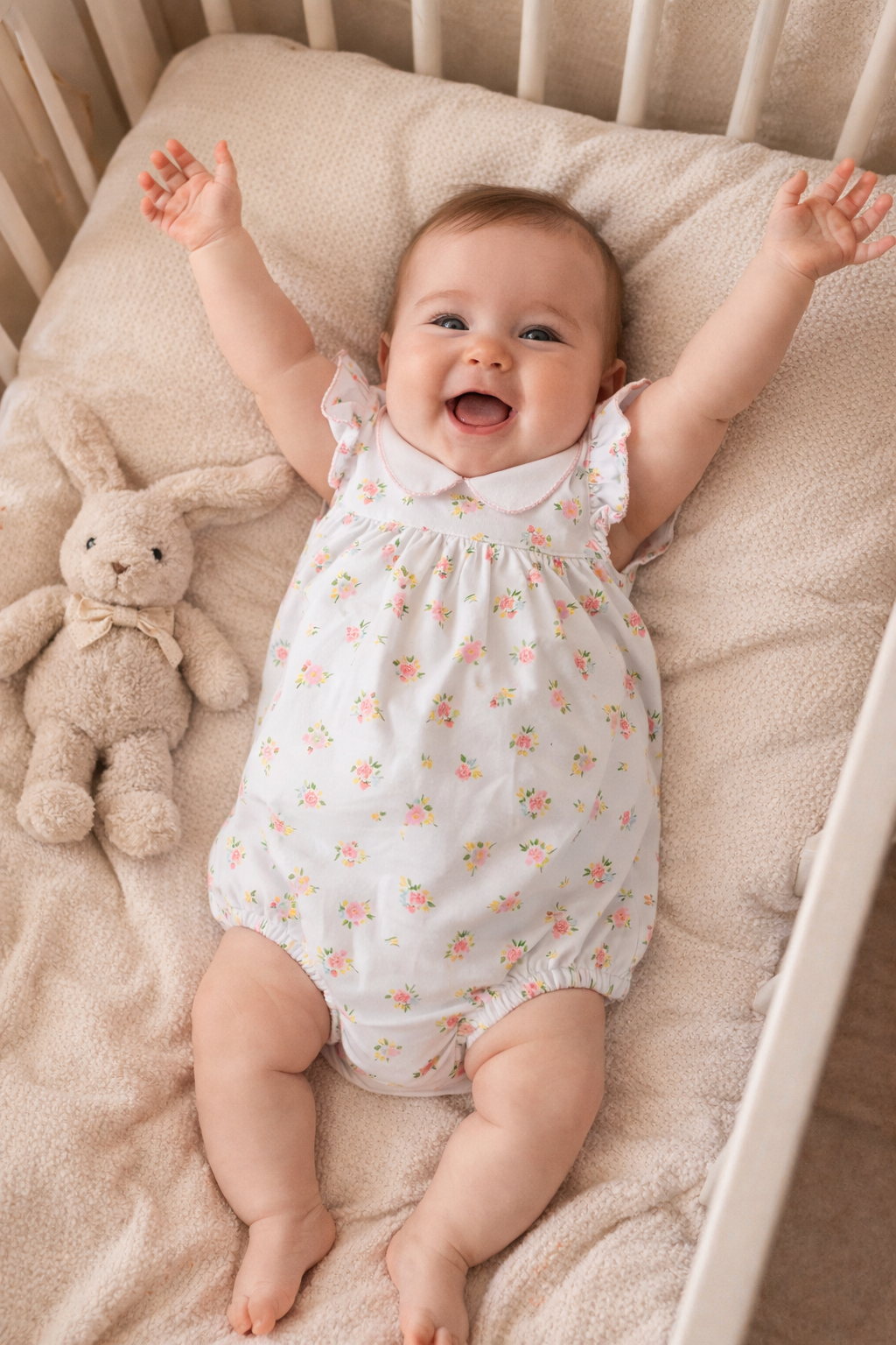 English Roses Baby Girls Baby Romper - Little Threads Inc. Children's Clothing