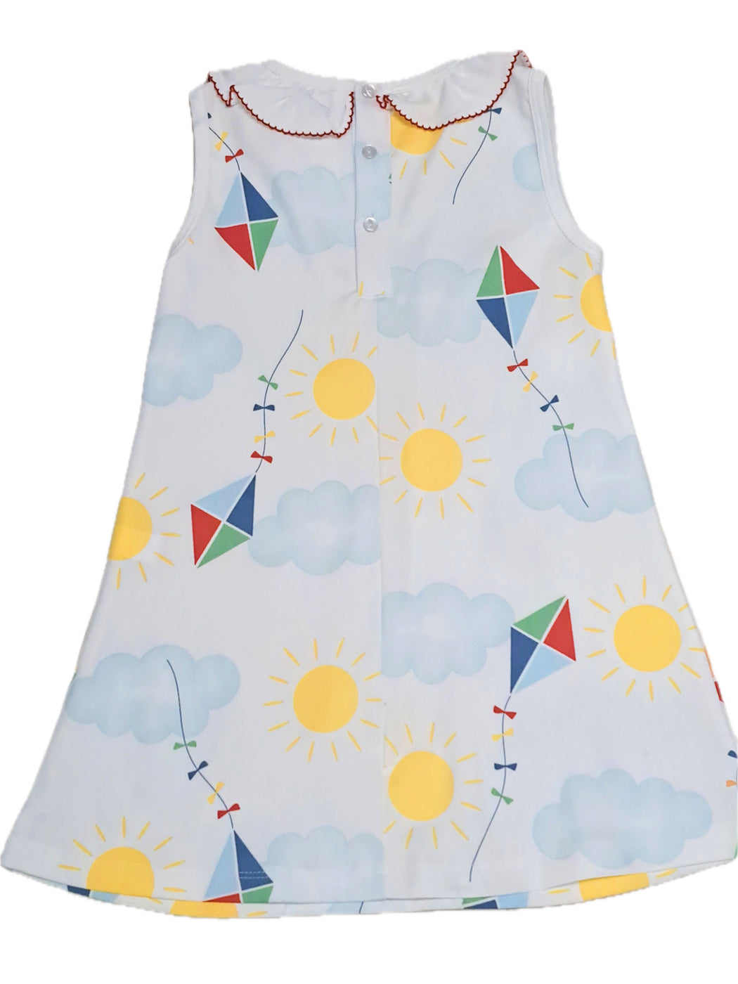 Kites Pima Cotton A Line Girl's Dress - 7 Kites Pima Cotton A Line Girl's Dress - 7