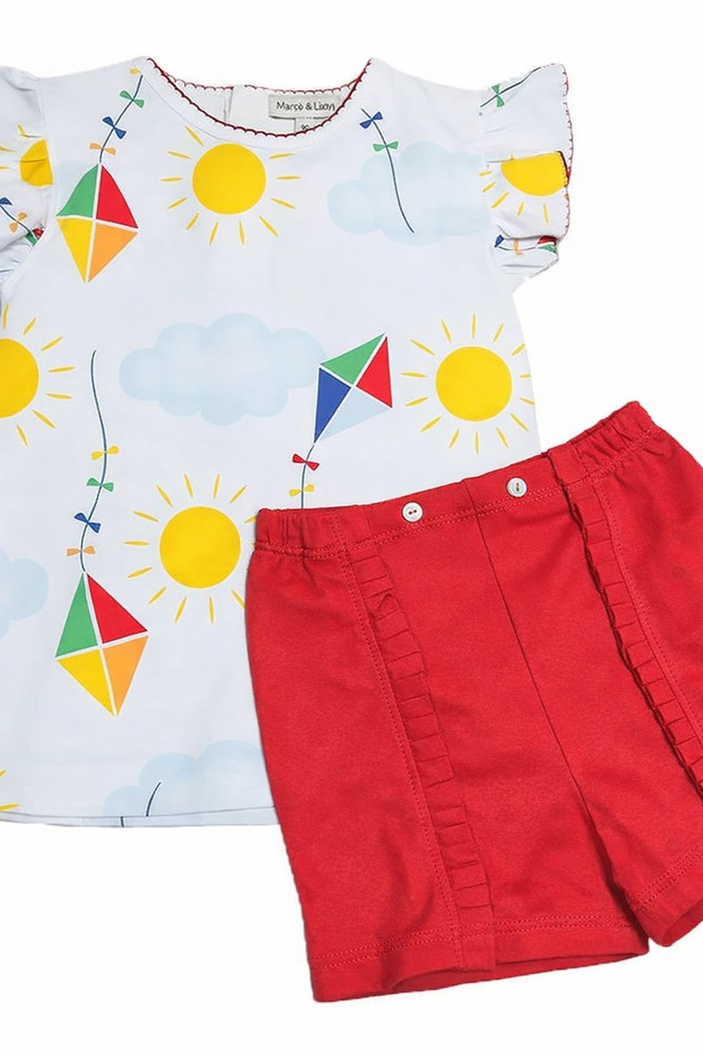Summer Kites Girl's Short Set - Little Threads Inc. Children's Clothing