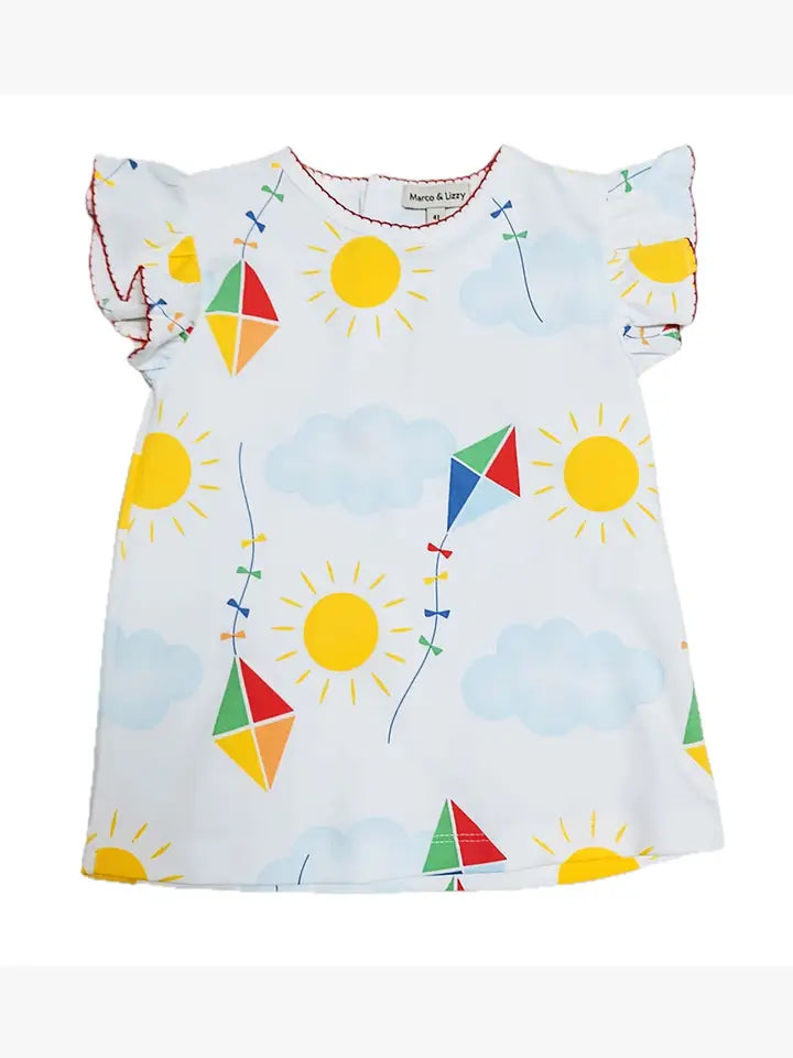 Summer Kites Girl's Short Set - Little Threads Inc. Children's Clothing