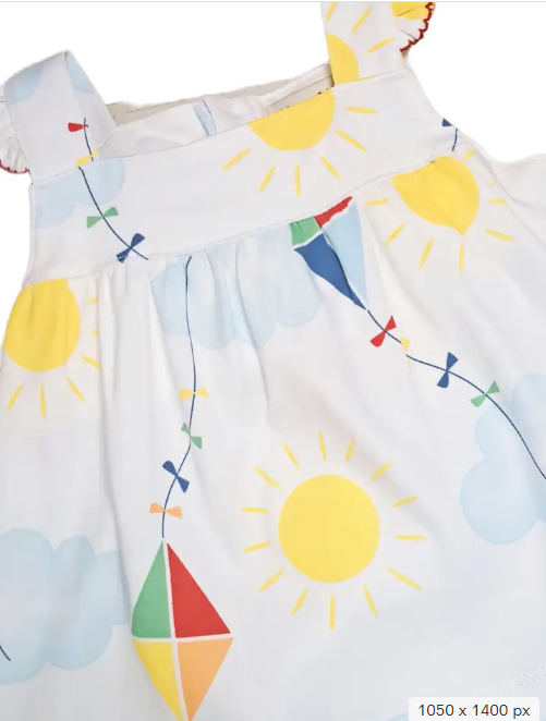 Summer Kites Girls Bloomer Set - Little Threads Inc. Children's Clothing