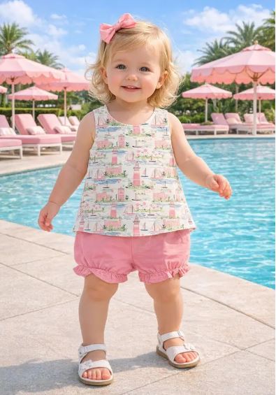 St Bart Collection Girl's Bloomer Sets