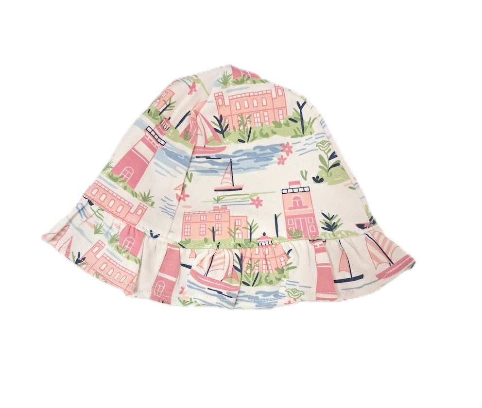 St Bart Baby girl's Bubble and Hat Set - Little Threads Inc. Children's Clothing