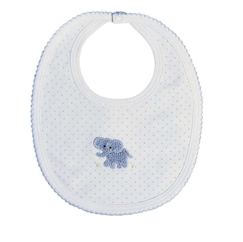 Baby Boy's "Elephant Collection" Pima Cotton Bib - Little Threads Inc. Children's Clothing