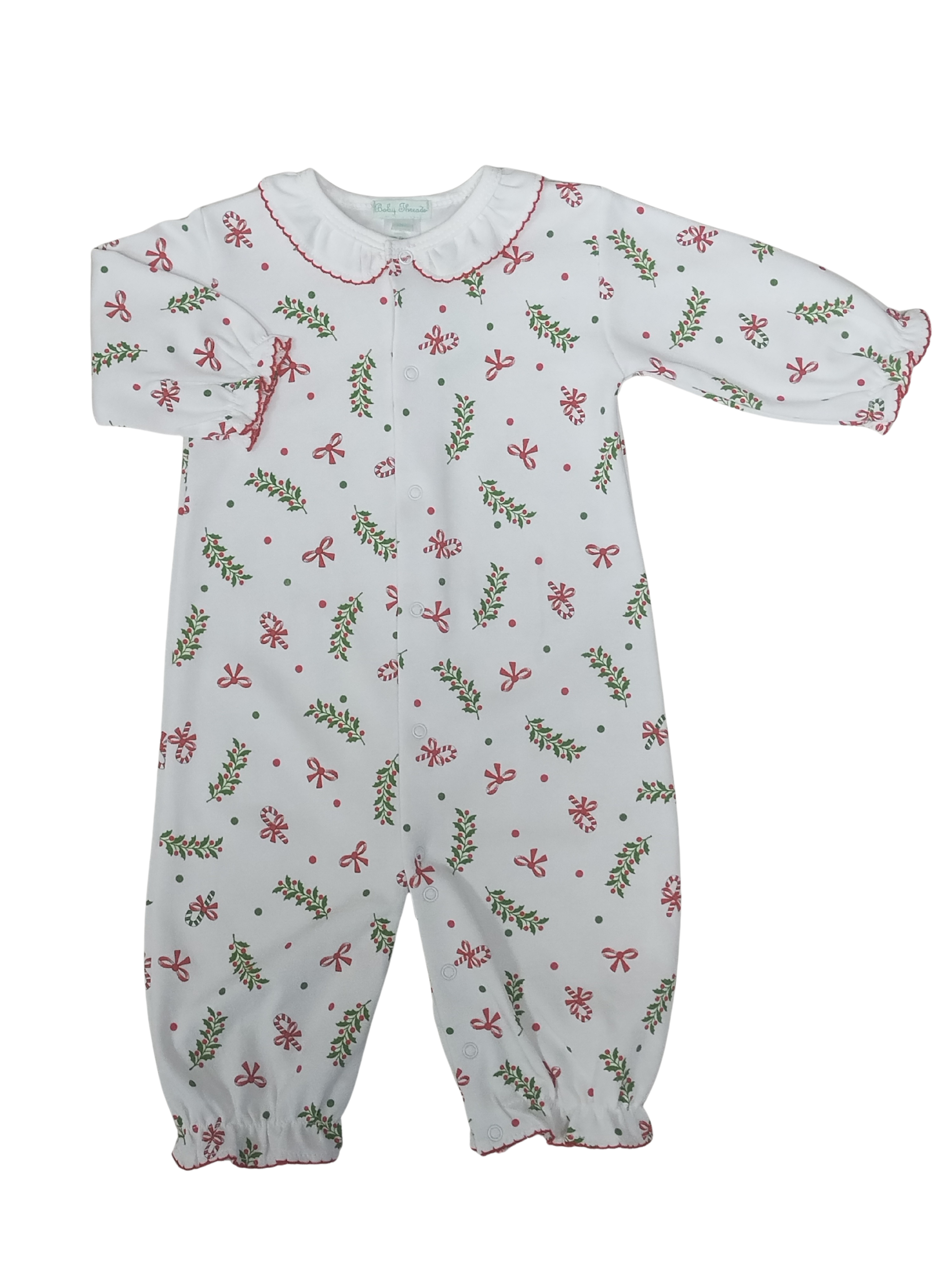 Christmas Candy Cane Pima Baby Take me home Converter Gown