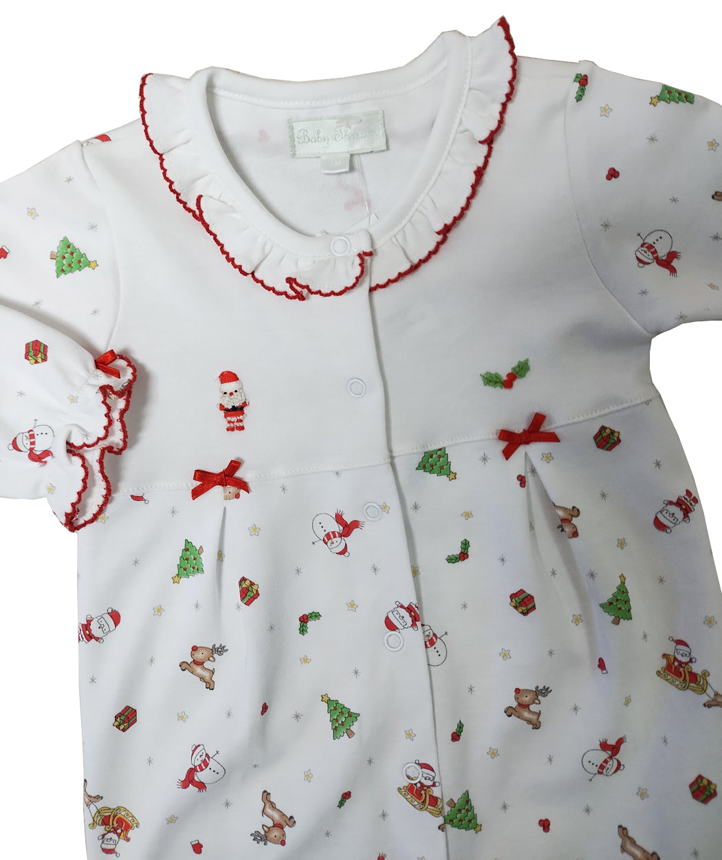 Baby Girl's Santa & Reindeer Christmas Converter - Little Threads Inc. Children's Clothing