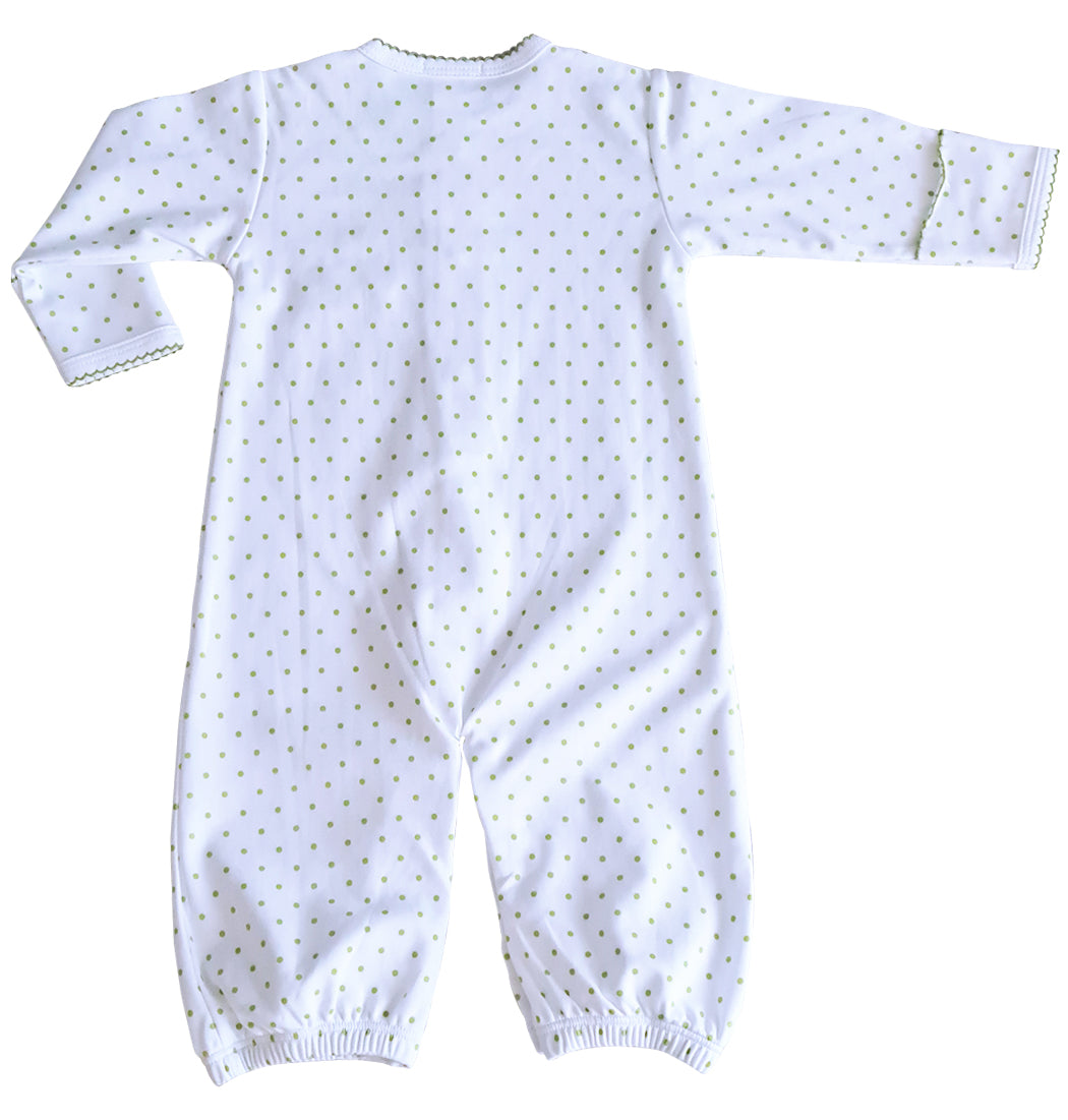 Frog Crochet - Unisex converter gown Pima Cotton - Little Threads Inc. Children's Clothing