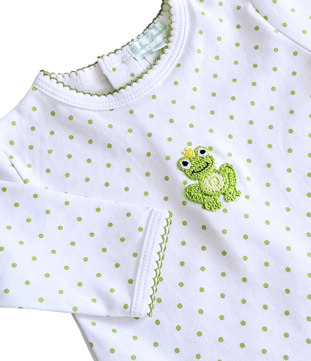 Frog Print Baby's Daygown - Little Threads Inc. Children's Clothing