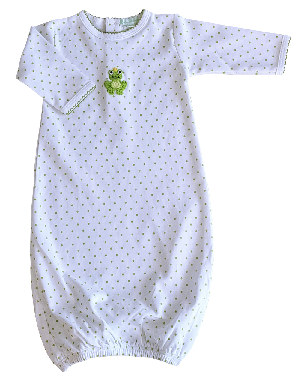 Frog Print Baby's Daygown - Little Threads Inc. Children's Clothing
