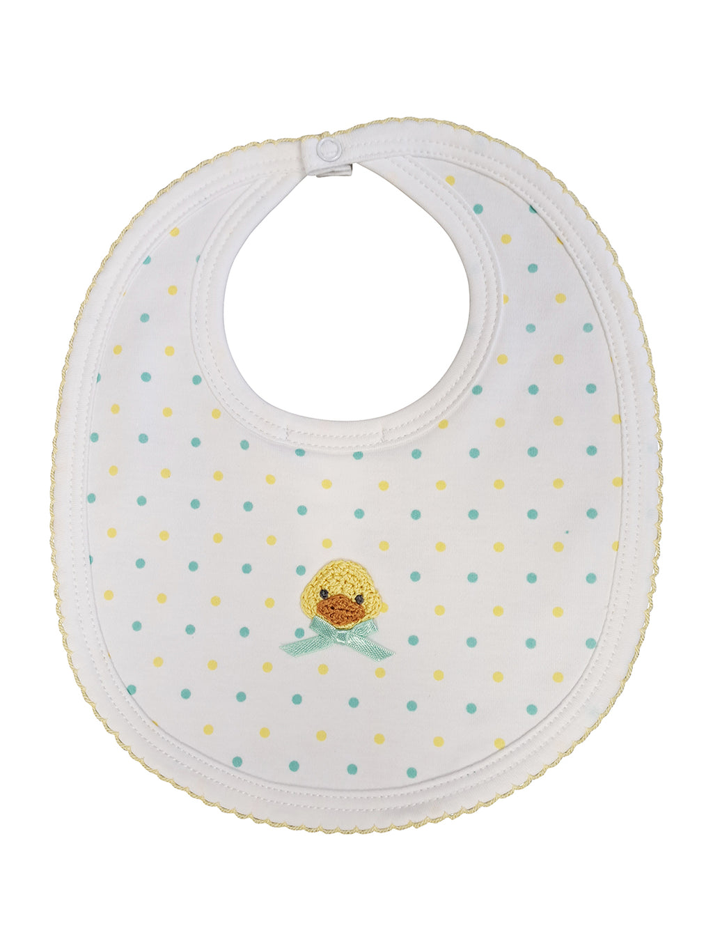 Ducky Polka Dots Baby's Bib - Little Threads Inc. Children's Clothing