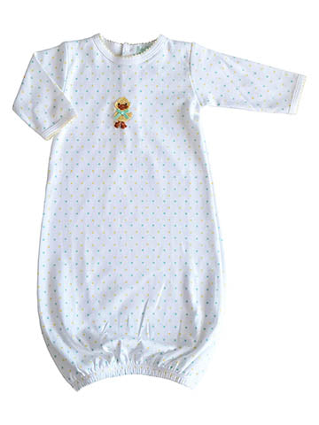 Ducky Polka Dots Baby's Daygown - Little Threads Inc. Children's Clothing