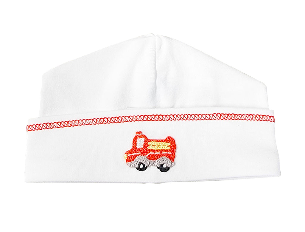 Firetruck Baby Boy Hat - Little Threads Inc. Children's Clothing