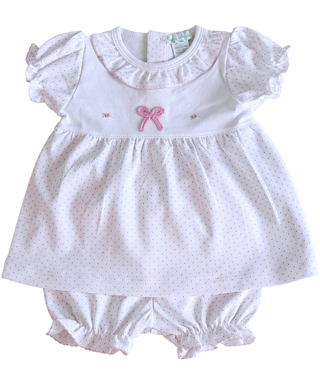 Baby Girl's Pink Bows Dress - Little Threads Inc. Children's Clothing