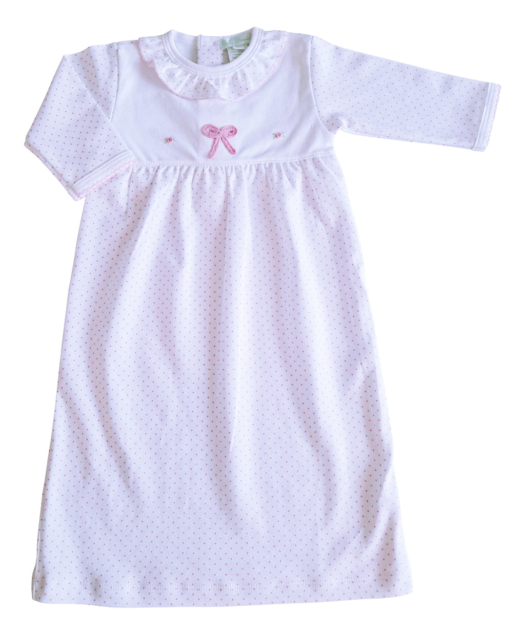 Baby Girl's Pima Cotton Bows Gown - Little Threads Inc. Children's Clothing