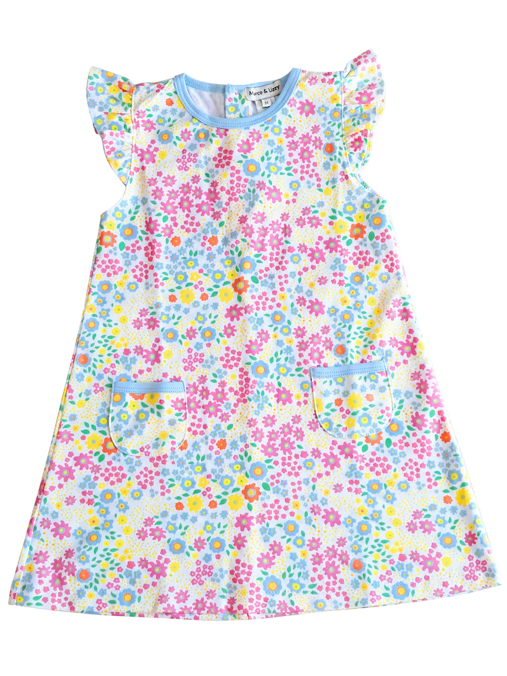Alisson Girl's A line Dress Pima Cotton - Little Threads Inc. Children's Clothing