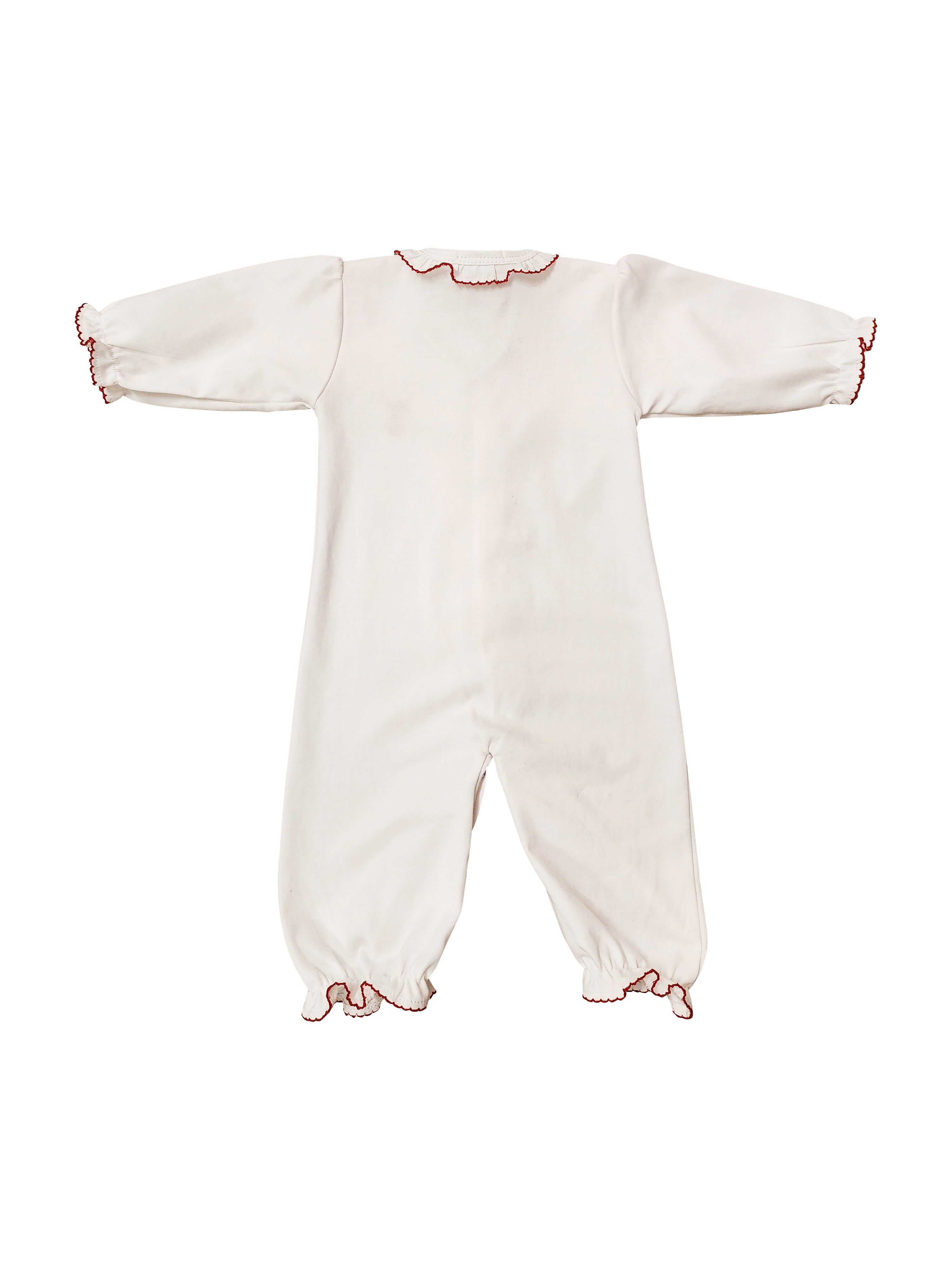 Baby Girl's "Christmas Reindeer" Pima Cotton Converter - Little Threads Inc. Children's Clothing