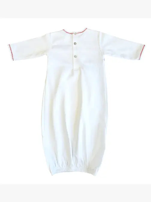 Baby Boy's "Christmas Reindeer" Pima Cotton Gown - Little Threads Inc. Children's Clothing