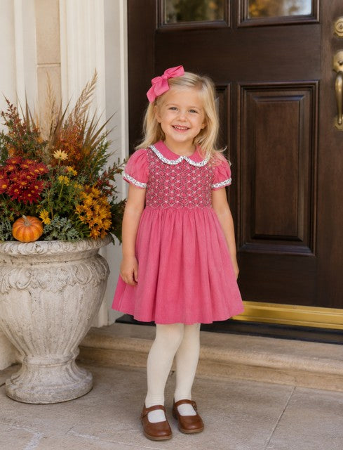 Isabella Hand Smocked Girls Dress