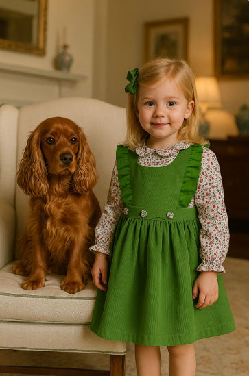 Janelle Corduroy Girl's Jumper Set