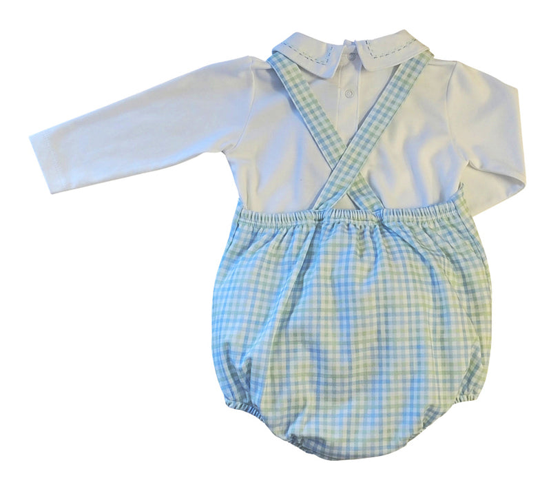 Baby Boys "Christina & Cameron" Pima Cotton Romper Set - Little Threads Inc. Children's Clothing